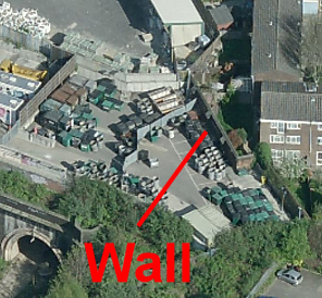 Front wall of Mrs Wilberforce�s house